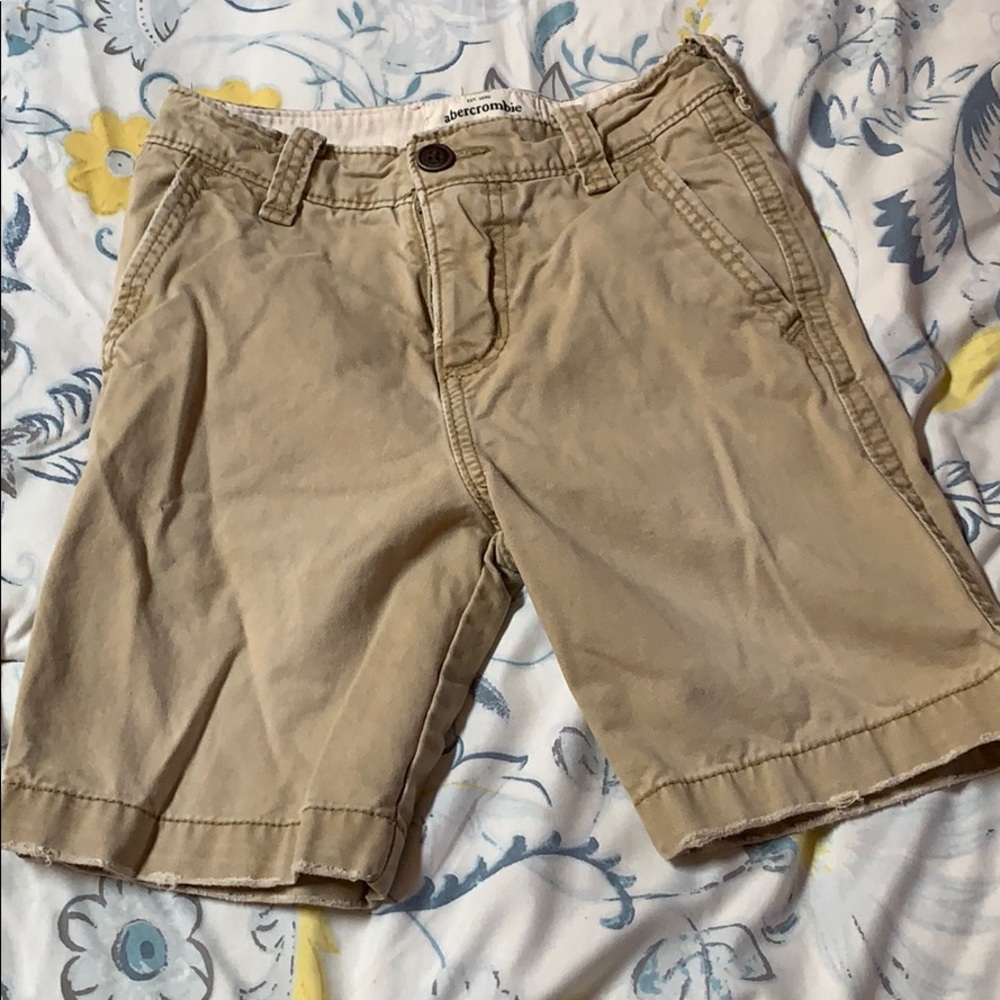 Boys khaki abercrombie shorts